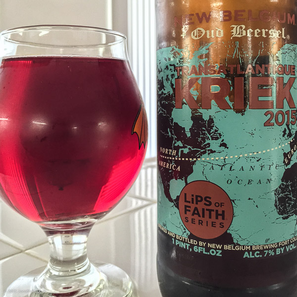 New Belgium Transatlantique Kriek Ale 2015 Lips of Faith series