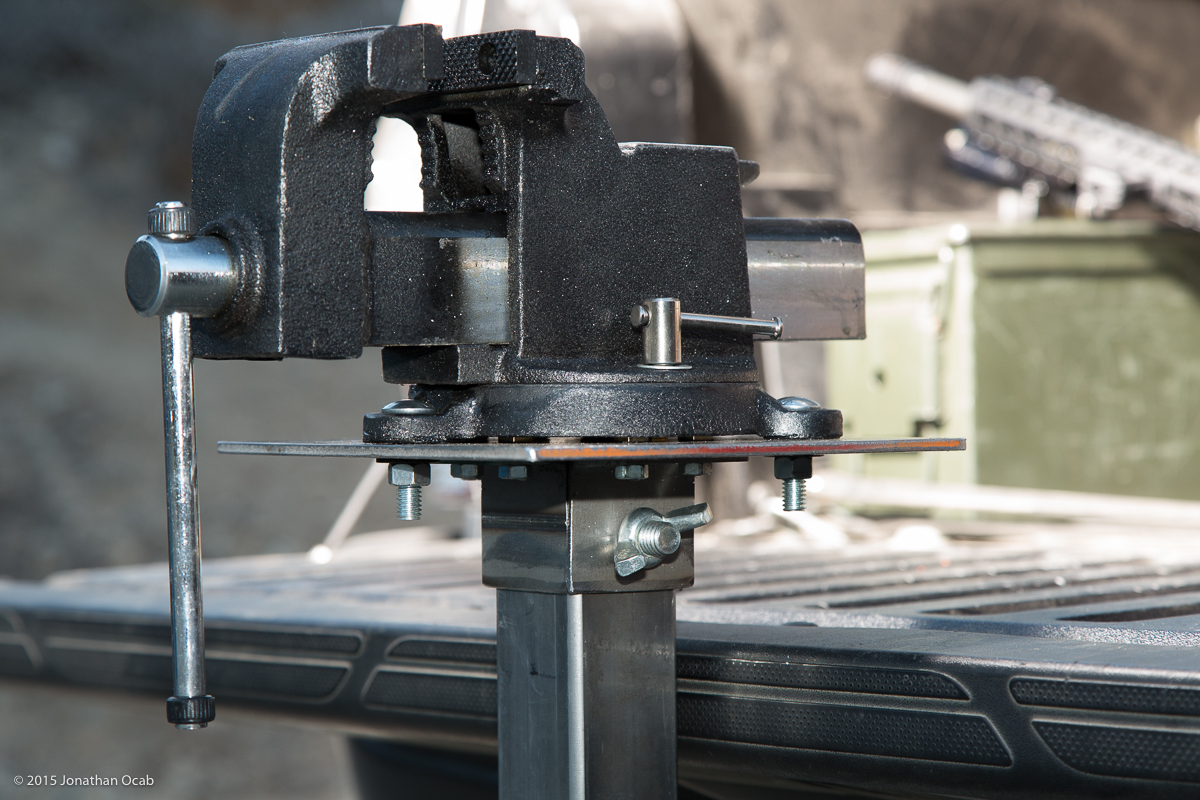 DIY Trailer Hitch Bench Vise Mount